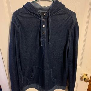 Rock & republic hoody shirt men’s xl stylish blue